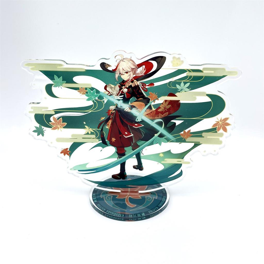 Anime Figure Genshin Impact Furina Arlecchino Xiao Yae Miko Yelan Acrylic Stand Model Board Desk Decor Standing Sign Fans Present