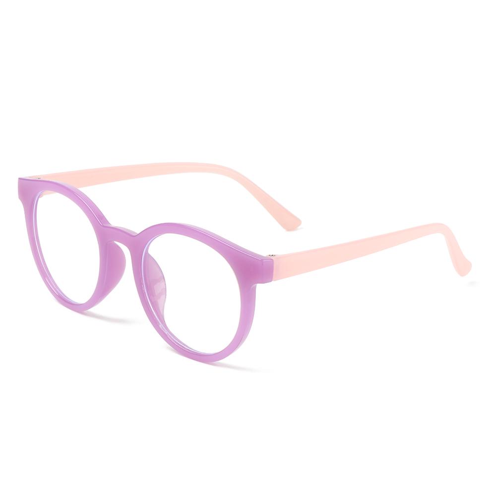 Kids Anti-Blue Light Glasses Children Boys Girls Round Ultra Light Frame Glasses Computer Protection Anti-Fatigue Eyeglasses