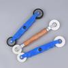 Rubber Wheel Handle Roller Repair Tool Double-Head Window Screening Install Tool Fixed Auxiliary Tools Pressure Pulley