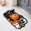 Halloween Badezimmerdecke Kürbis T Getuftete Badematte Rutschfeste Badezimmer-Badezimmerdecke Fußmatte für die Haustür