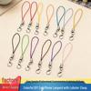 Handmade Jewelry Accessory: Colored Phone Lanyard Strap with Lobster Clasp and Alloy Buckle Pendant