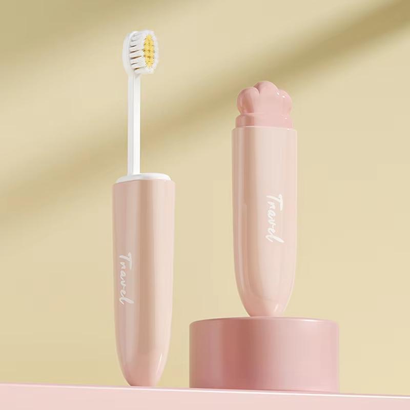 Foldable Travel Toothbrush Soft Bristle Portable Oral Care Brush Compact Size Suitable for Daily Use and Easy Storage