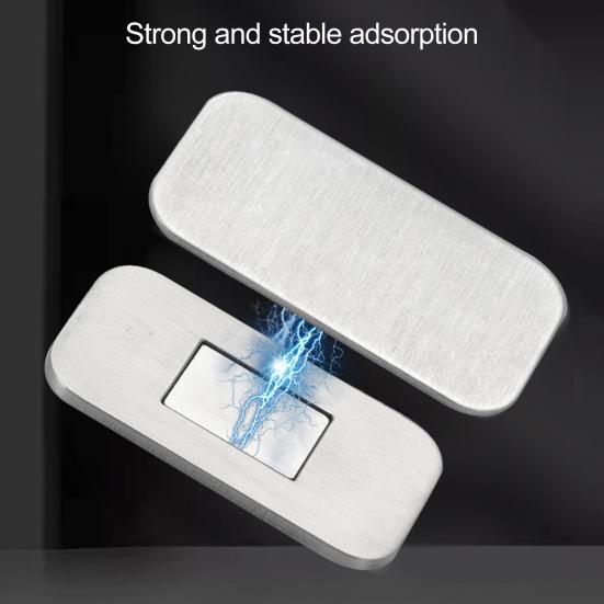 2/4/6/8Pcs Stainless Steel Magnetic Door Catch, Ultra Thin Cabinet Door Magnet, Adhesive Magnetic Latch for Kitchen Bathroom Closet Cupboard Drawer