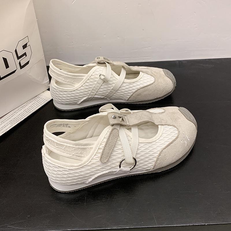 [Fanfna] Mary Jane Einzelschuhe 2025 Sommer neue Mesh atmungsaktive Sportschuhe vielseitige lässige Forrest Gump Schuhe