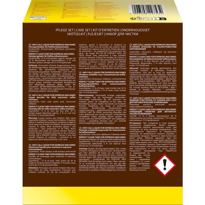 Kit Nettoyage - Perfect Clean - Machines à Expresso