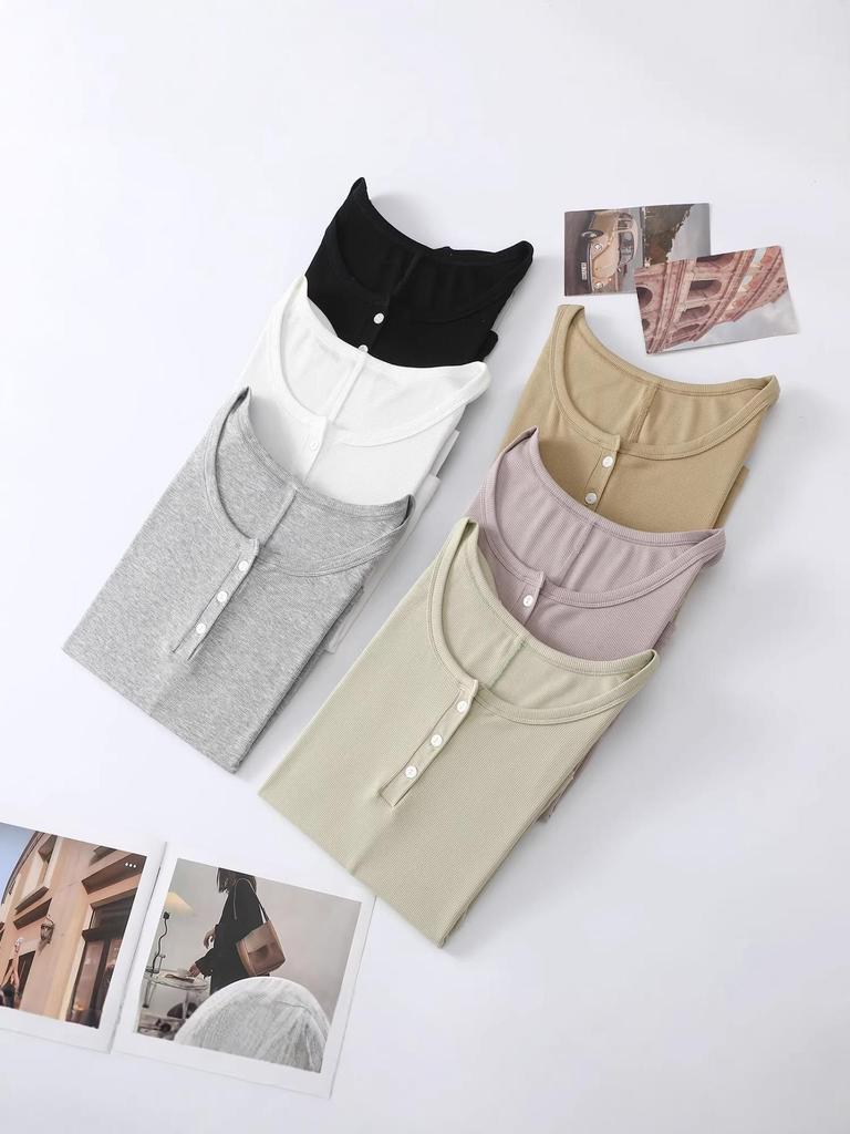 Women's Lightweight Tencel Short-Sleeve Round Neck T-Shirt - Soft, Loose-Fit, Solid Color, Summer Cool Style