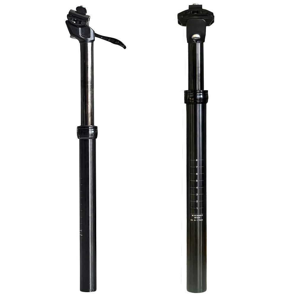 Hydraulic Shock-Absorbing Seatpost for Mountain Bikes - Multiple Sizes Available