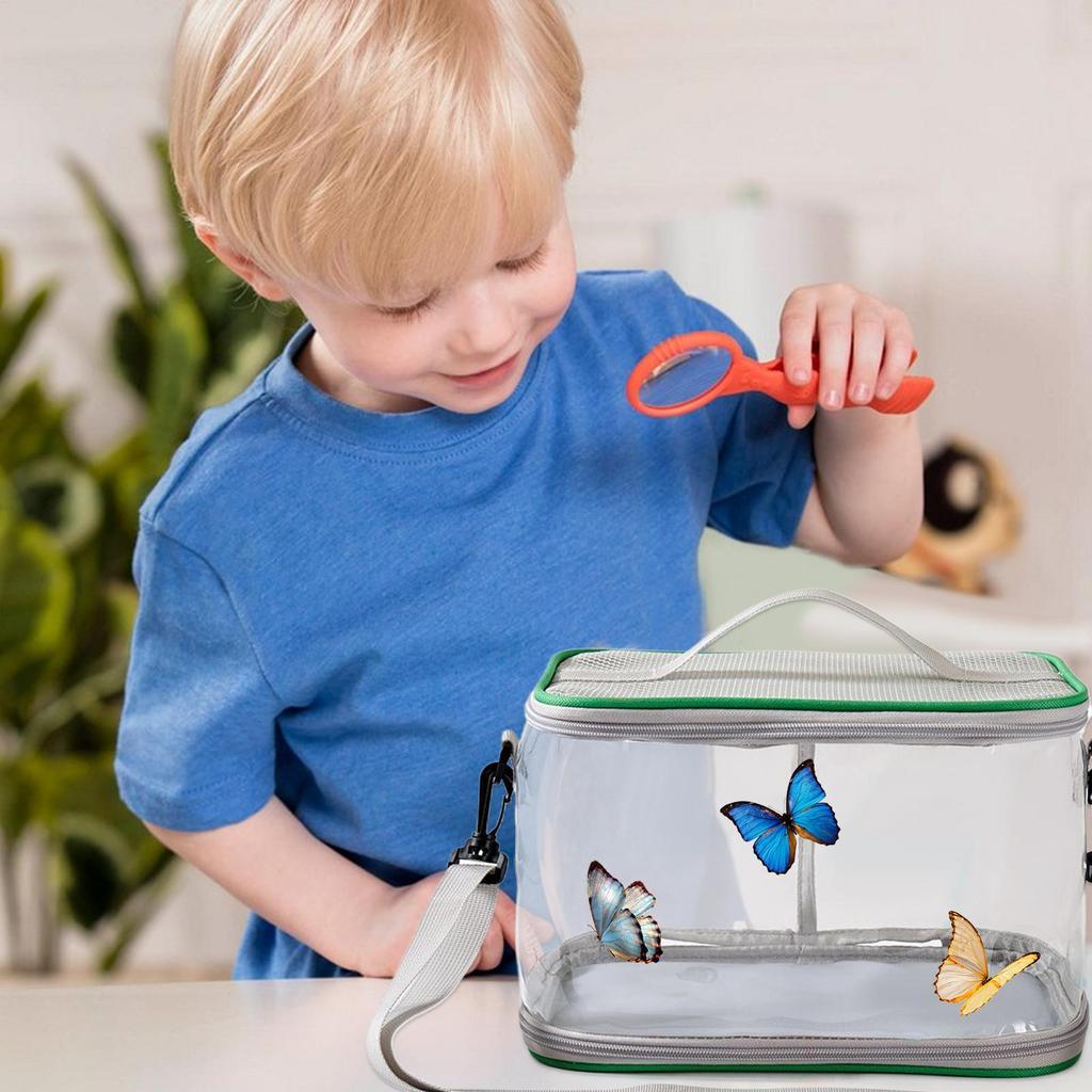 Butterfly Net Cage Ladybugs Net Cage Butterfly Enclosure Foldable Ladybugs Terrarium Bag For Larvae Bee Pollinator Garden