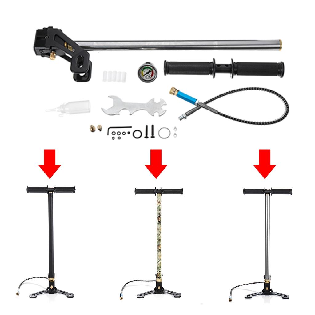 Mini High Pressure Air Pump 4500psi Hand Operated Compressor Inflator Hunting Paintball Car Motorcycle Bicycle Diving PCP Pump