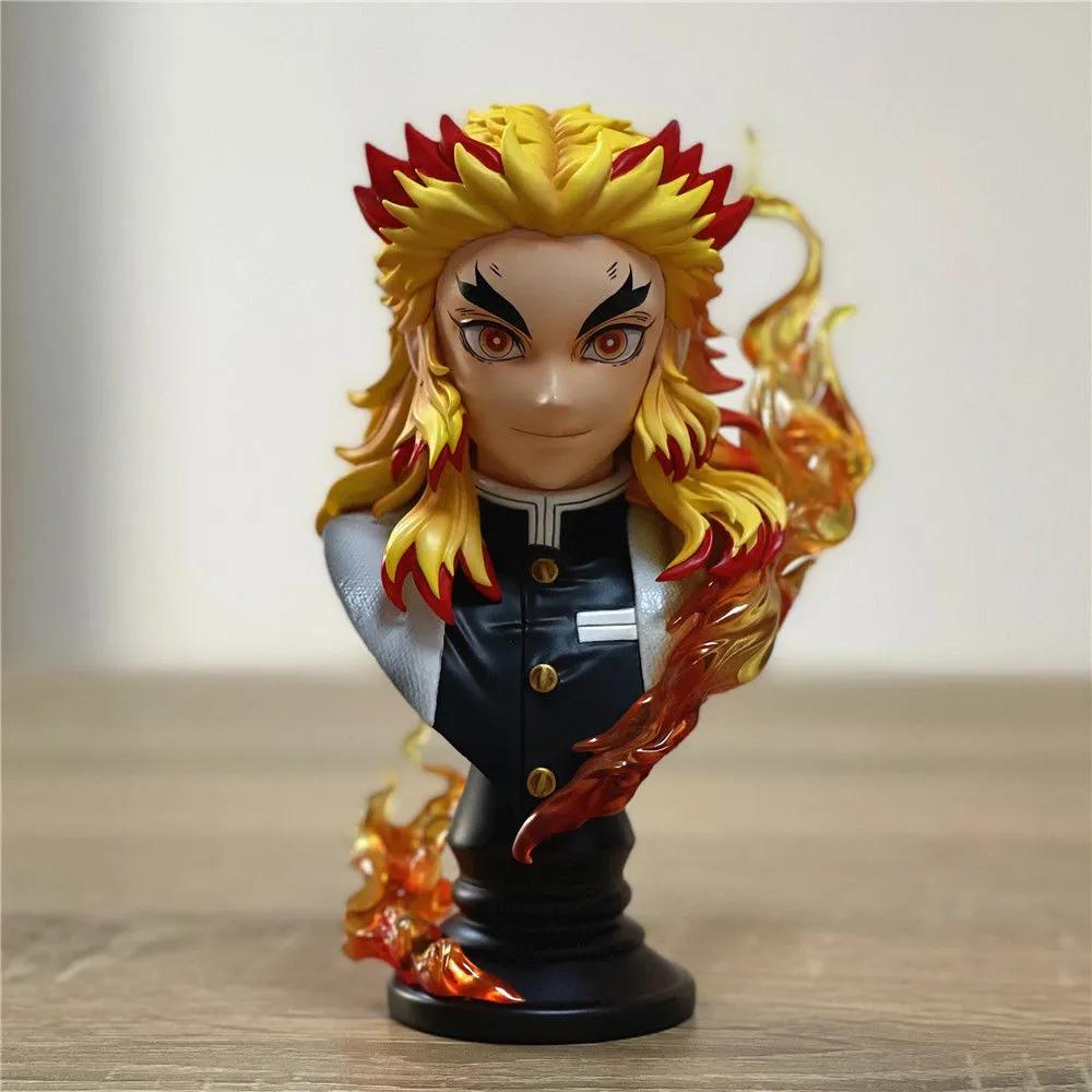 Demon Slayer Anime Figure Rengoku Kyoujurou Statue Decor Pvc Kimetsu No Yaiba Action Figurine Collection Model Toy Gift