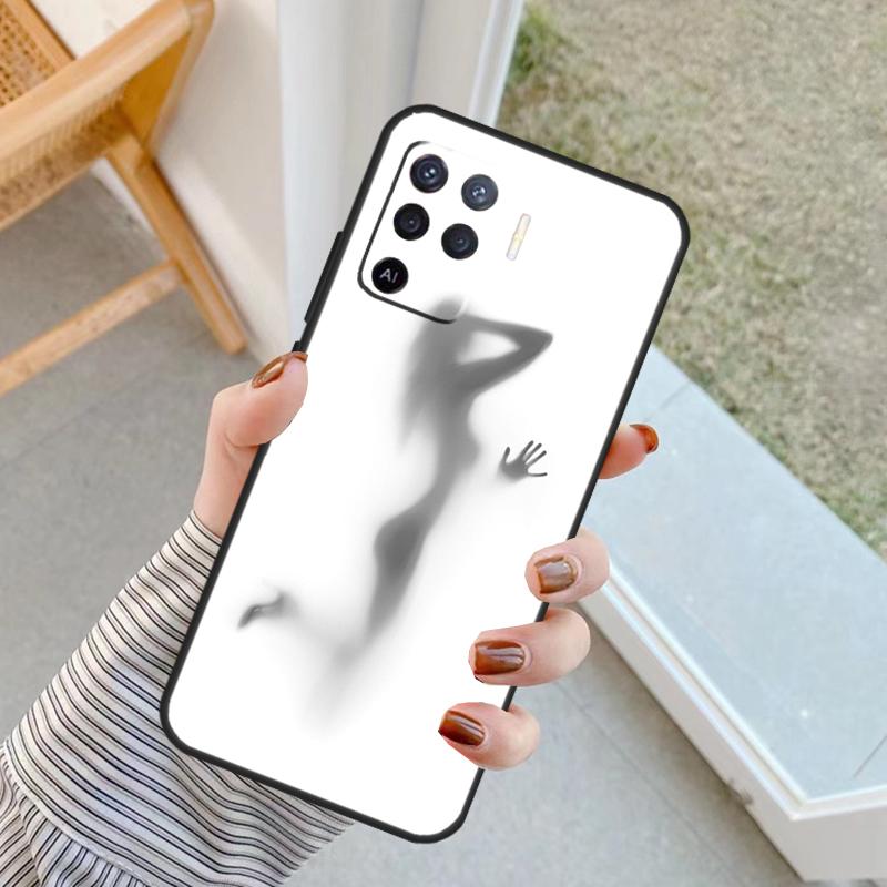 Woman Silhouettes Case For Oppo A60 A80 A40 A17 A57 A77 A74 A54 A94 A78 A98 A18 A38 A58 A96 A76 A16 A15 A5 Pro
