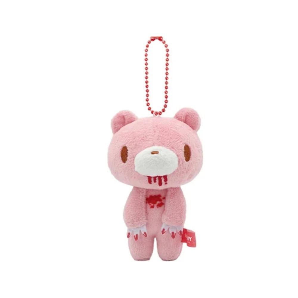 

12Cm Pink Bear Plush Pendant Toy Bloodthirsty Pink Bear Soft Toy Cute Teddy Toy Stuffed Animal Pillow for Kids Birthday Gift