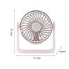 Quiet 360° Rotating Mini USB Desk Fan for Dorms