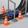 Jojofuny Mini Traffic Cones Toy 30Pcs Miniature Road Cone, Plastic Roadblocks Model, Traffic Signs Construction, for Engineering Construction