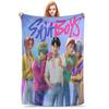 Super Warm BlanketBoy Girl Airplane Travel Saja Boys K Pop Demon Hunters Throw Blanket  Flannel Bedspread For Novelty Bed Cover