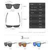 Anti-glare Square Sunglasses For Men Women With Colorful Lenses Diopter 0 To -6 0 Short-sight Sun Glasses