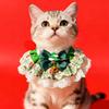 New Christmas Day Lace Pet Collar Princess Style Dog Saliva Scarf Cat Scarf Bib
