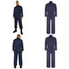 Mens Womens Workwear Coveralls S-3XL, Durable One-Piece with Front Zipper & Flap Pockets for Labor, DIY