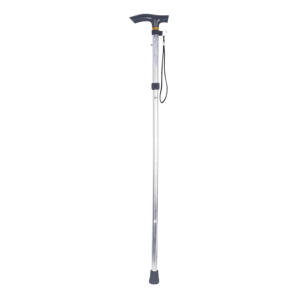 Reinforced Aluminum Telescopic Folding Walking Stick: Adjustable, Non-slip, Four-section Crutch for Hiking