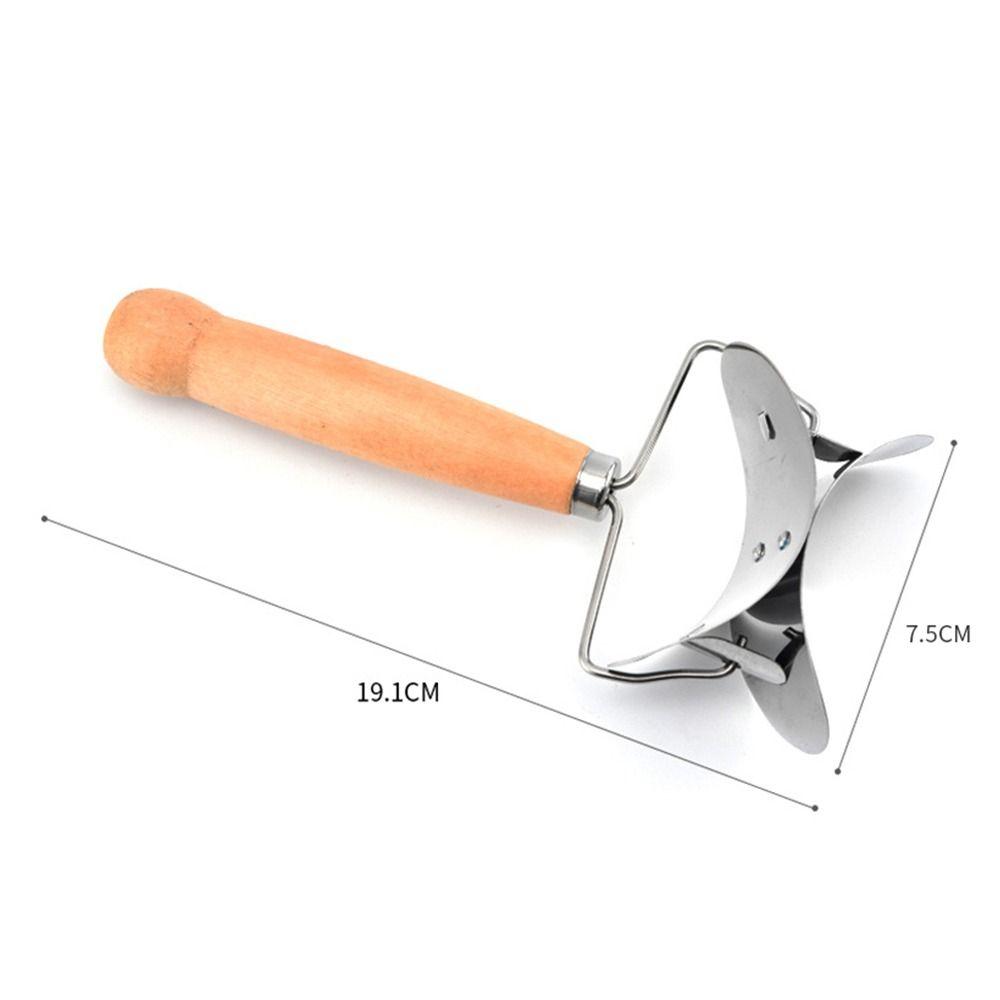 Anti Slip Handle Dumpling Making Tools Effort Saving Stainless Steel Material Dumpling Skin Mold No Burrs Efficient