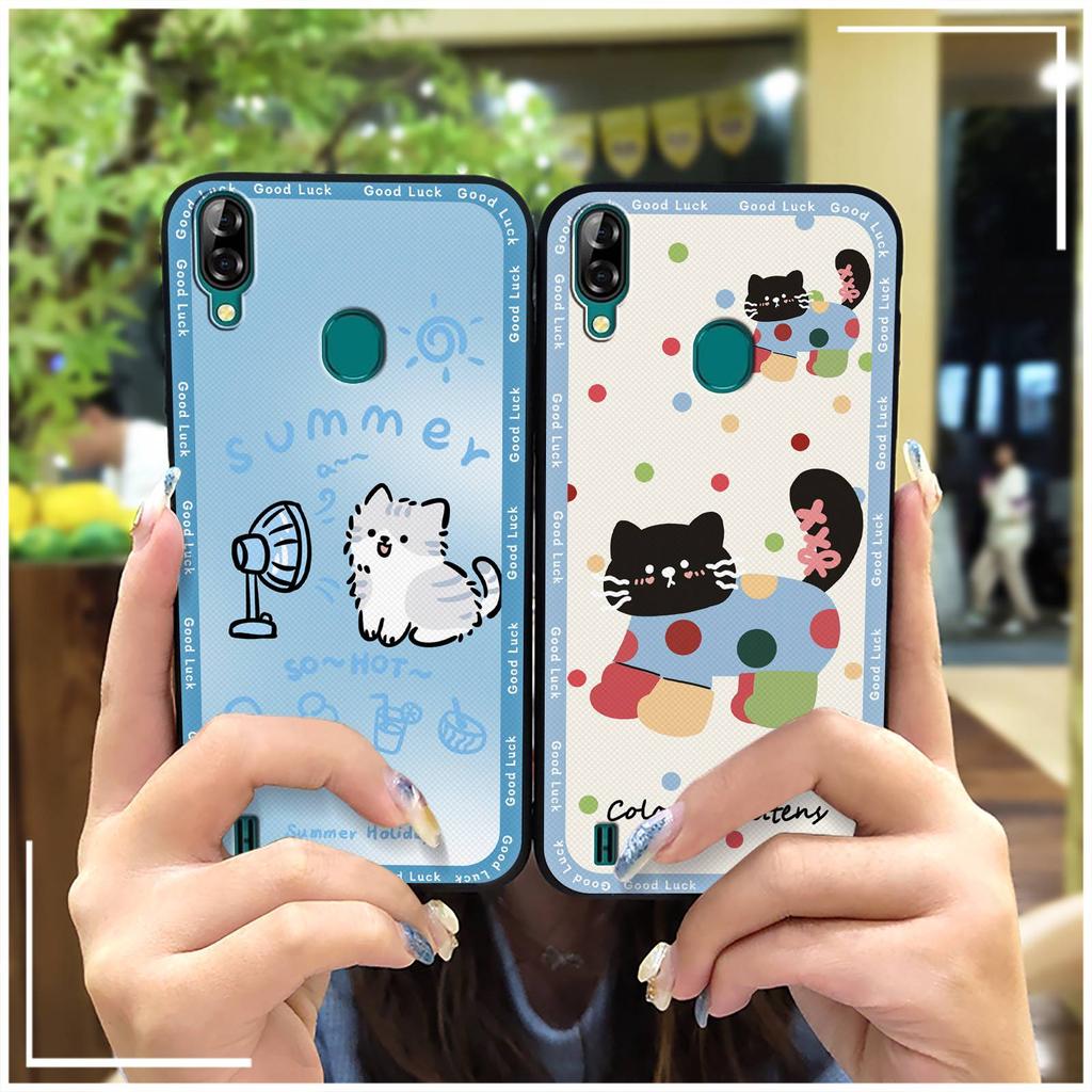 Durable Cute Phone Case For Blackview A60 Pro Waterproof Silicone Graffiti Anti-knock Phone Pouch TPU Soft Case Cartoon