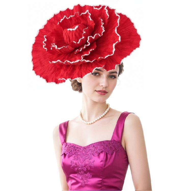 Luxurious Fabric Flower Crowns For Weddings Receptions Light Breathable Evening Wear