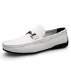Fashion Summer Mens Shoes Casual Luxury Brand Men Loafers Genuine Leather Moccasins Light Breathable Slip On Boat Shoes Outdoor Flats