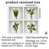 New PVC 3D Simulation Green Plant Potted 3D Wall Stickers Living Room Background Study Office DIY Waterproof Decorative Stickers
