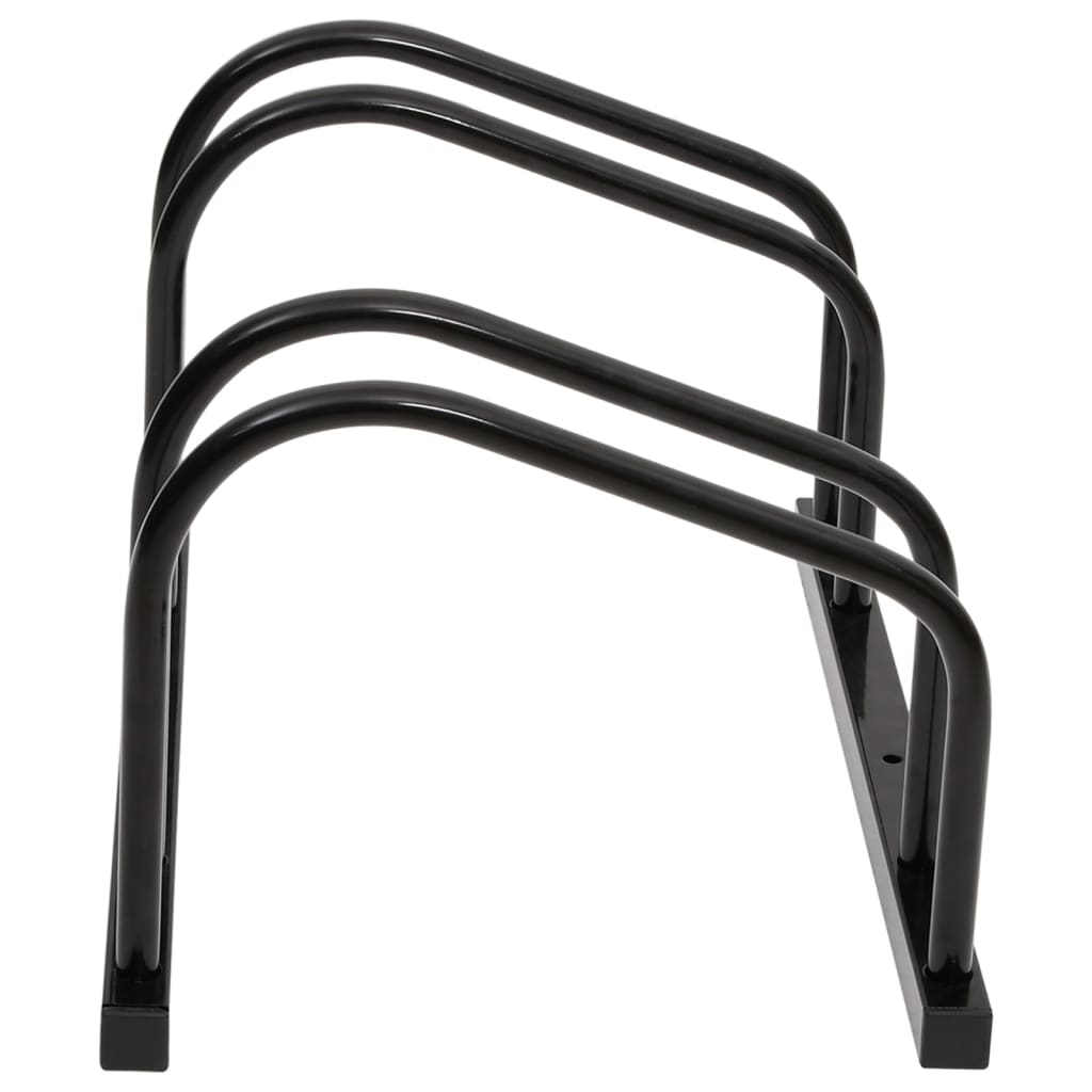 2 Bike Stand Black Steel