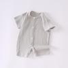 Newborn Summer Mesh Jacquard Cotton Romper - Breathable Class A One-Piece Suit