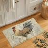 Rooster Soft Kitchen Rug Anti-Fatigue Kitchen Rug Waterproof Non-Slip Rugs Set Runner Rug Bedside Rug Absorbent Carpet For Kitchen