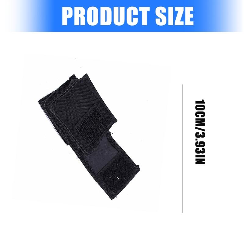 Musical Instrument Bass Battery Cover Holder Bag 9V Guitar Battery Bag Battery Pack Nylon Cloth Bag Easy to Use