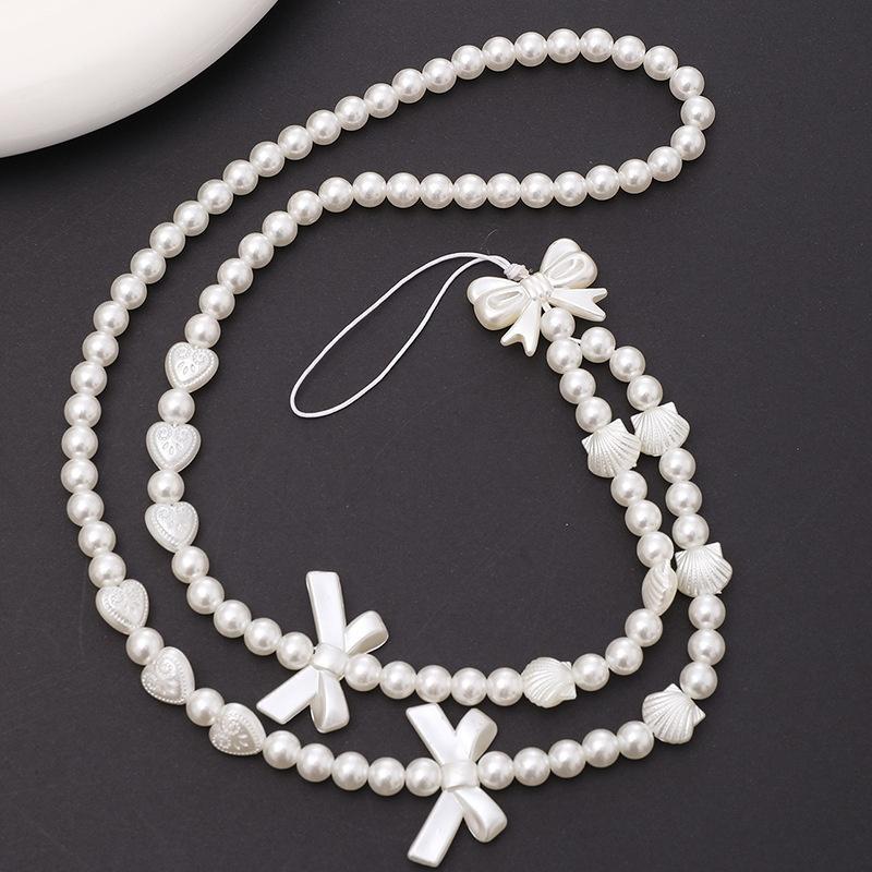 

Bow Beads Mobile Phone Lanyard Long Anti-Lost Rope Neck Strap Universal Hanging Cord For Cell Phone Case For Iphone Xiaomi