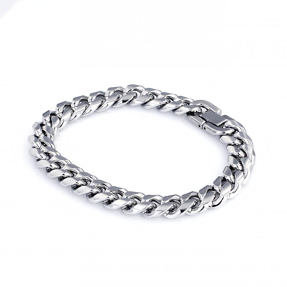 Titanium Steel Cuban Chain Necklace - Men's Bold Stainless Steel Jewelry Accessory