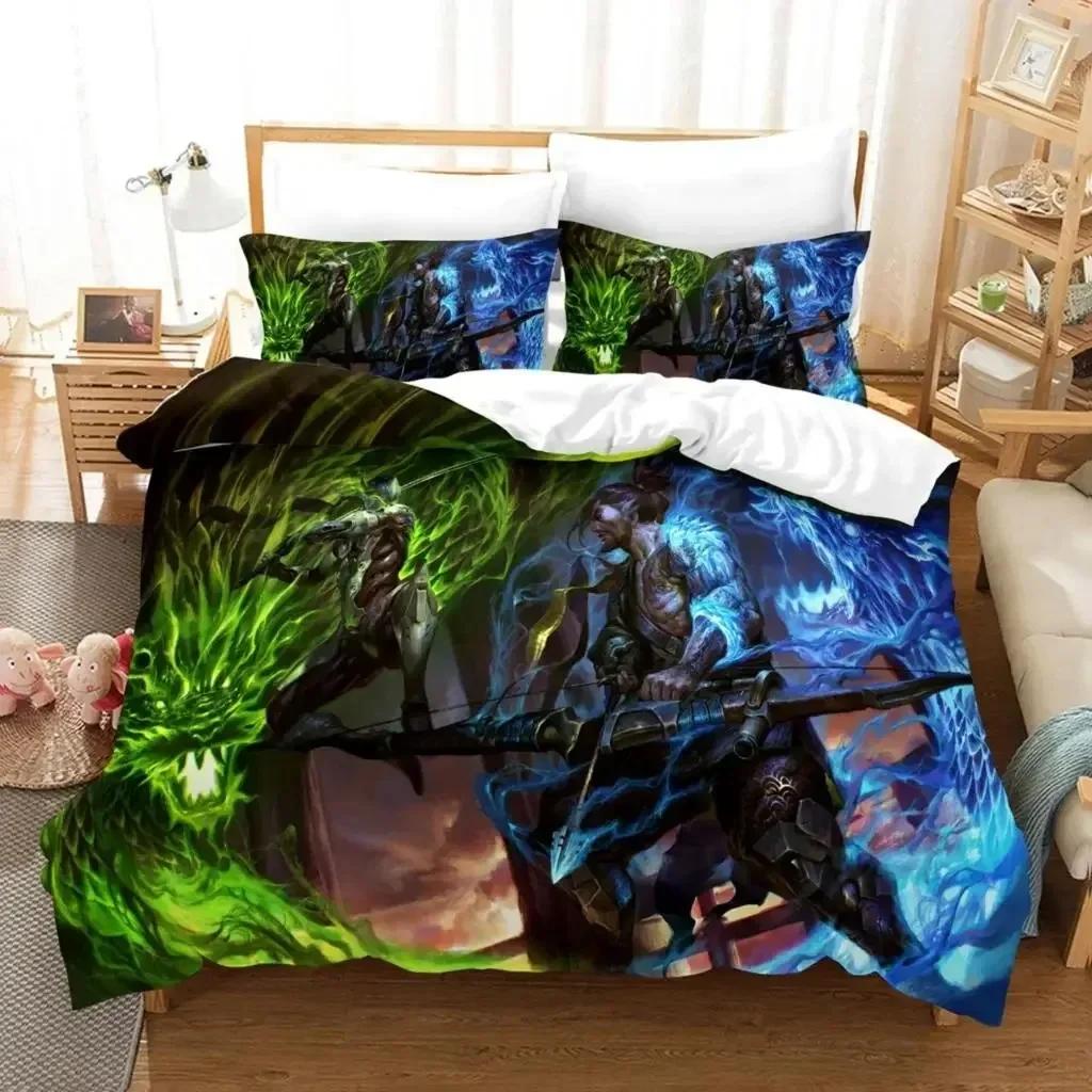 New 3D Print Anime Overwatch Widowmaker Bedding Set Bed Cover Pillow Case Cartoon Anime Character Duvet Cover For Boys Queen