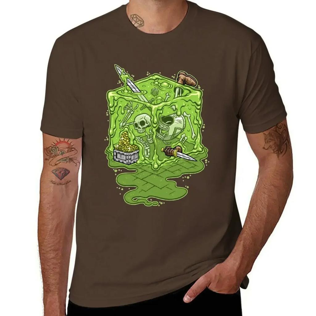GELATINOUS CUBE! T-Shirt Street Wear Summer Clothes Man Clothes Anime Stuff Men's T Shirts
