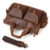 Retro Men'S Handbag, Genuine Leather, Business Briefcase, Crazy Horse Leather, Computer Bag, Commute To Work