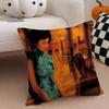 Chinese Nostalgic Reminiscent MMaggie Cheung Cushion Cover Throw Pillow Cover Hidden Button Durable Polyester Chair Cushion