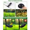 Solar Firefly Lights Outdoor, 2 Lighting Modes Wind Sway Twinkle Solar Garden Lamp IP65 Waterproof Decor Light for Yard Patio Path Lawn
