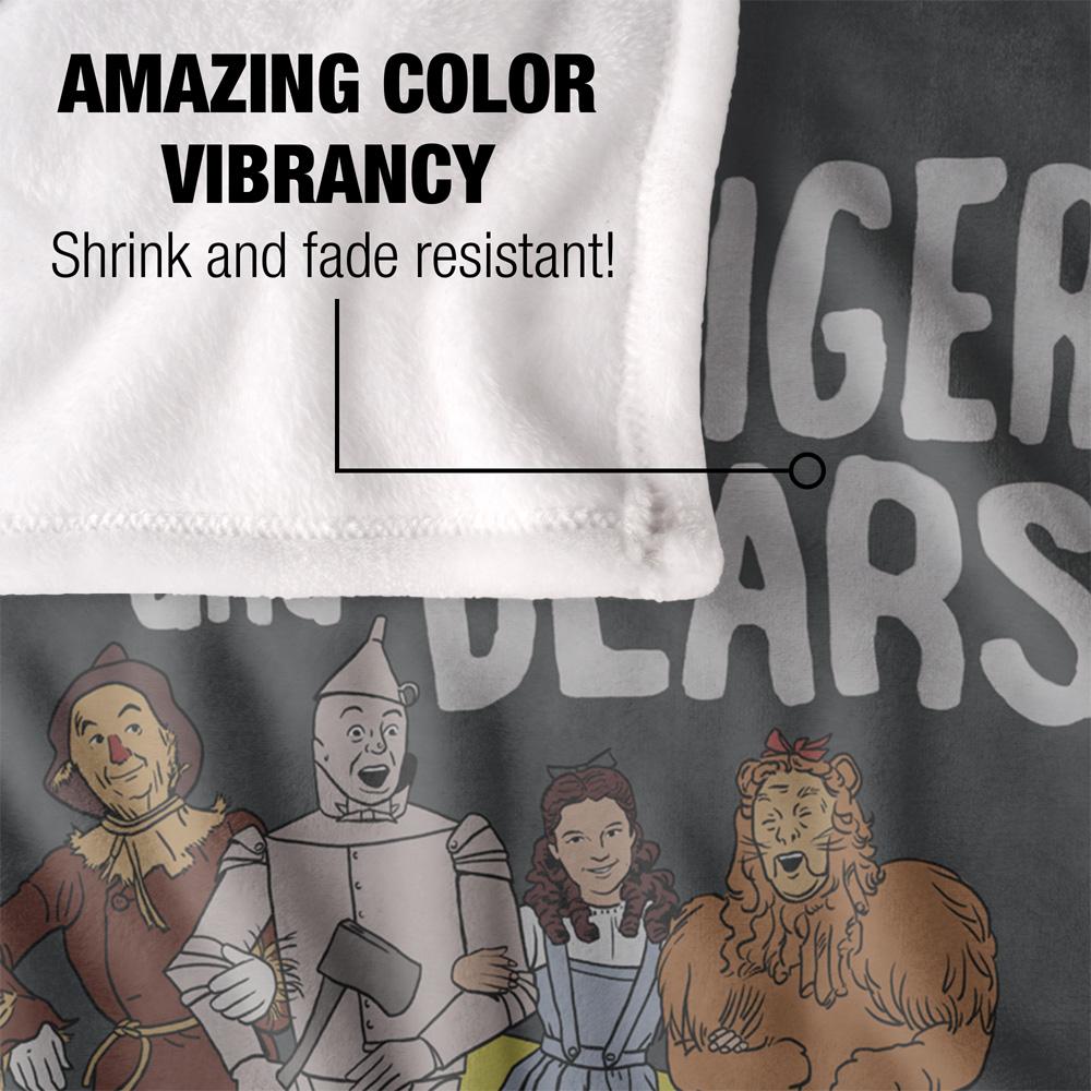 The Wizard Of Oz Lions, Tigers, And Bears Blanket