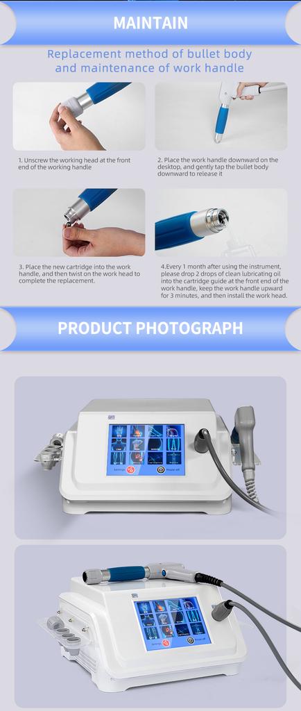 Portable Pneumatic Shockwave Eswt Therapy Equipment Physical Therapy Shockwave Back Pain Relieve Shock Wave