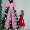 Solid Color Christmas Tree Topper Bow Soft Draping Christmas Wreaths Bow  Christmas Tree