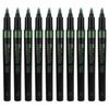 10PCS Metallic Marker Pens Emerald Marker Pens for Graffiti Wood Painted Ceramics Glass Fluid Spread Graffiti Marker Pen
