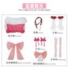 Magic girl Xiaoyuan cos suit Xiaomei flame deer eye round pink dress cosplay suit Meishu Shaye Xiang school uniform