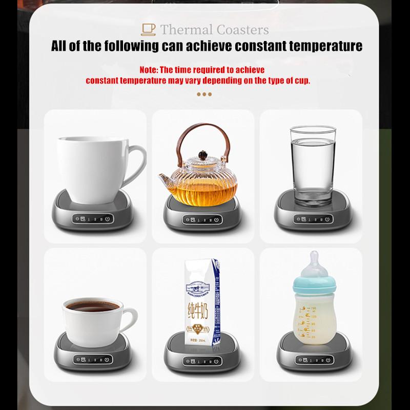 2025 Thermostatic Heating Coaster USB Home Heating Coaster 3-speed Adjustment Heating 55 Degrees Constant Temperature