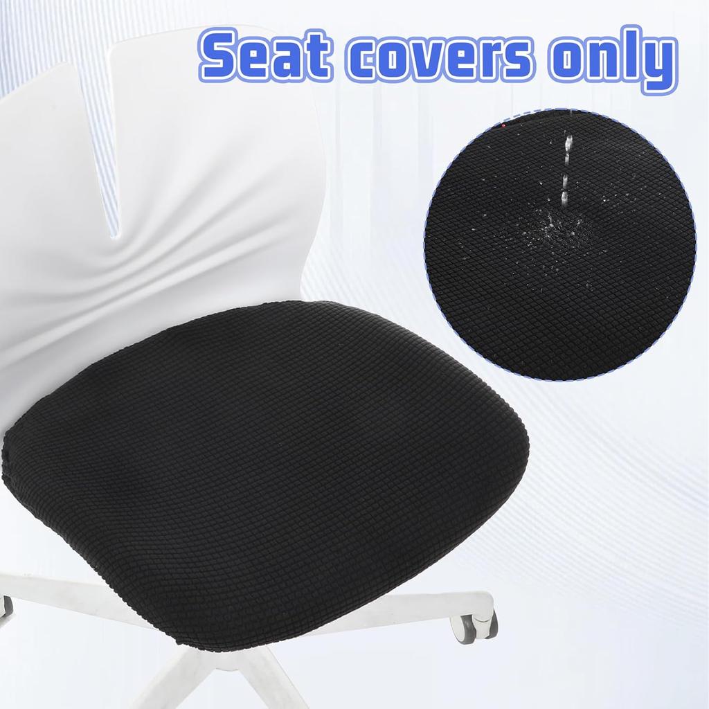 Computer Office Chair Seat Cover, Office Chair Covers Protective & Stretchable Universal Chairs Covers Elastic Stretch Computer Chairs Seat