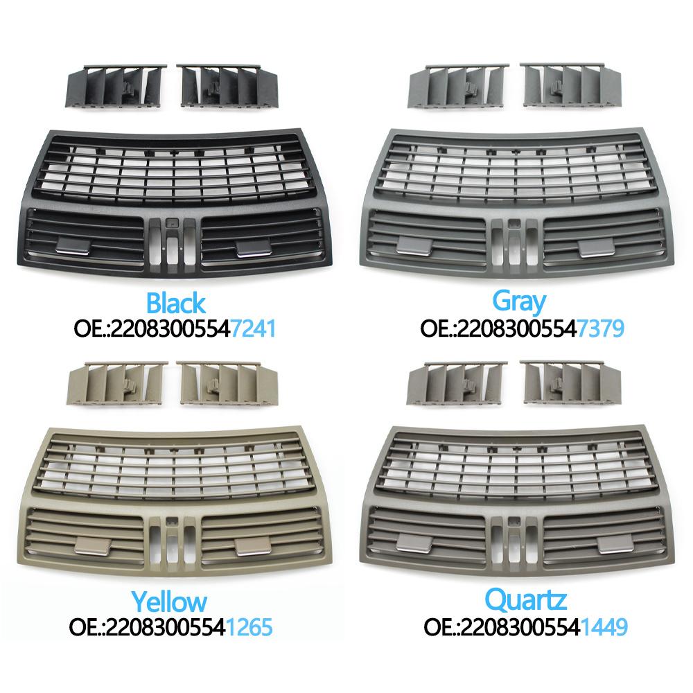 Painel da Grade do Difusor de Ar Central do Painel Dianteiro do Carro Para Mercedes Benz Classe S W220 S300 S350 S500 1998-2005