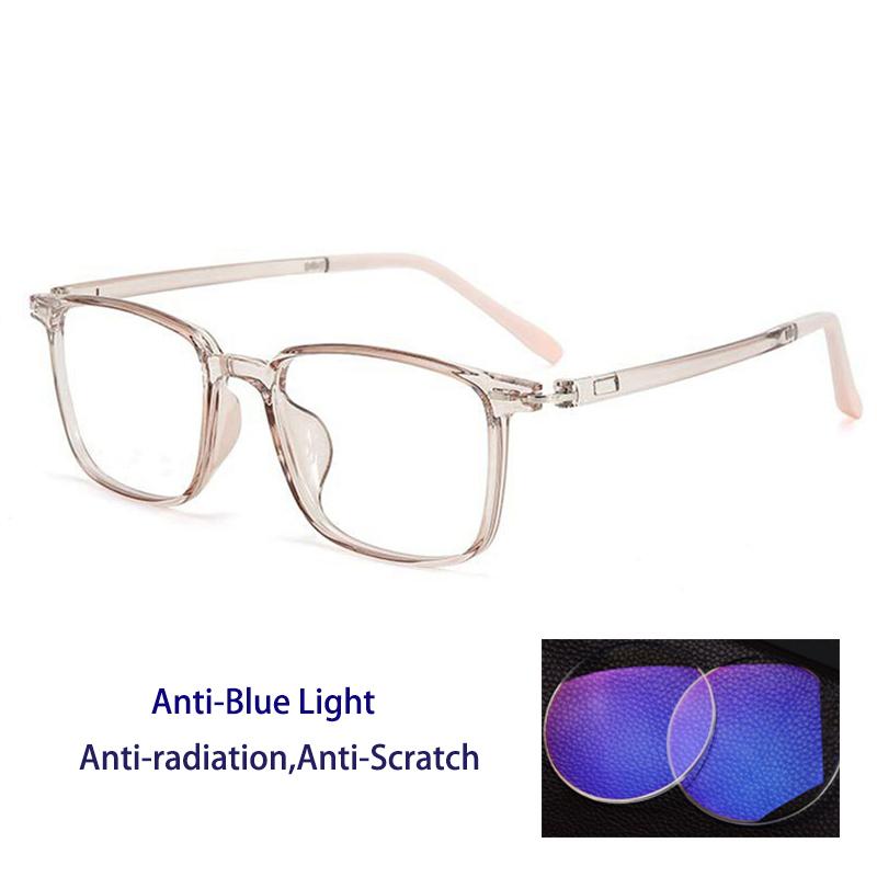 Square Anti Blue Light Reading Glasses Men Woman Prescription Glasses Optical Glasses Single Focus Presbyopic Glasses