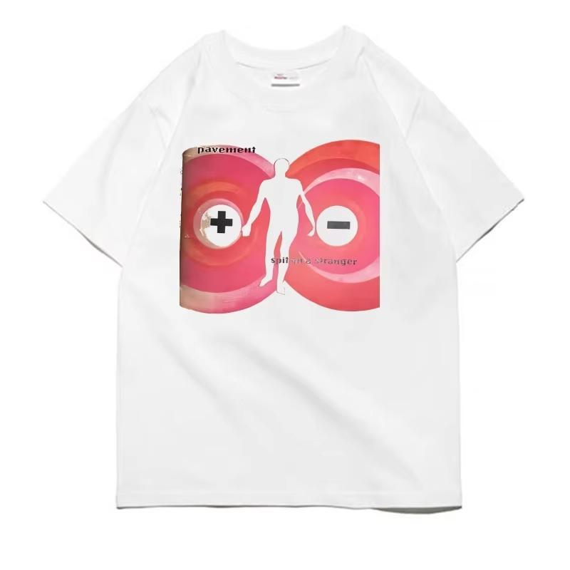V roce 2025 je indie rocková kapela Pavement tištěné tričko s krátkým rukávem trhákem vysoce kvalitní čistá bavlna luxusní značka Ins