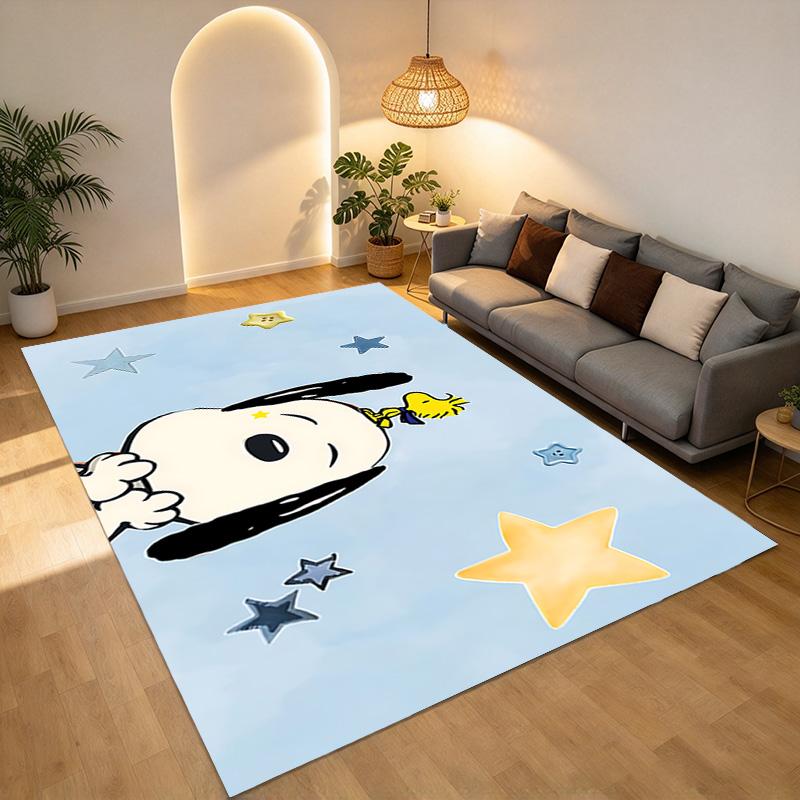 Snoopy Stars Living Room Nonslip Area Rug Soft Carpet For Bedroom Game Playroom Sofa Office Home Decor Doormat Christmas Gift C926815